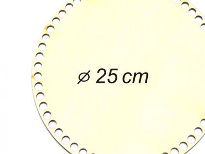 Dno kruh 25 cm topol