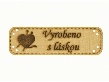 klubko srdce s laskou svetle hneda