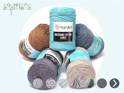 Macrame Cotton Lurex Zapleteno