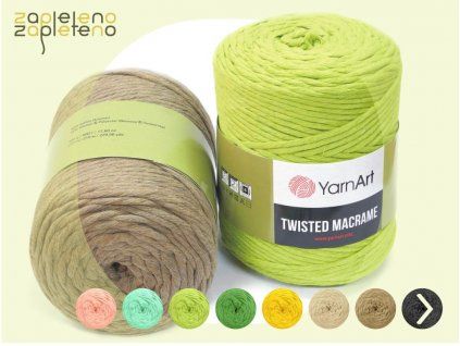 twisted macrame yarnart zapleteno