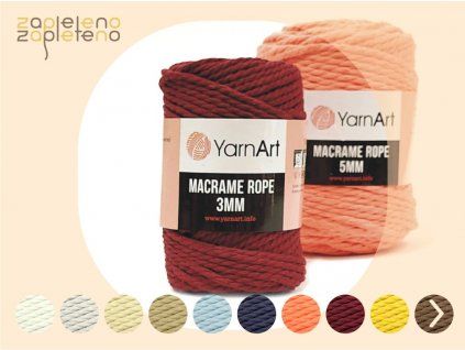 Macrame Rope 3mm YarnArt Zapleteno