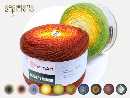 Flowers Merino YarnArt Zapleteno