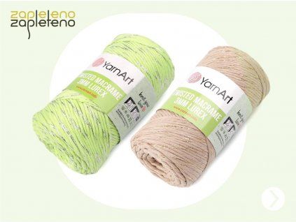 Twisted Macrame 3mm Lurex YarnArt Zapleteno
