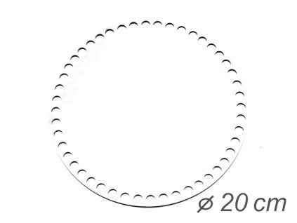 Dno kruh 20 cm plast