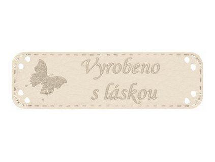 motyl s laskou kremova