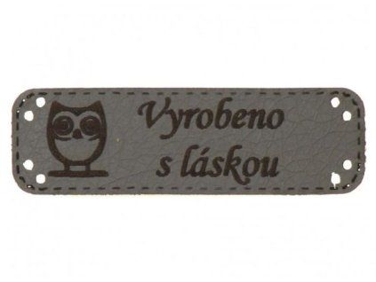 sova s laskou tmave seda